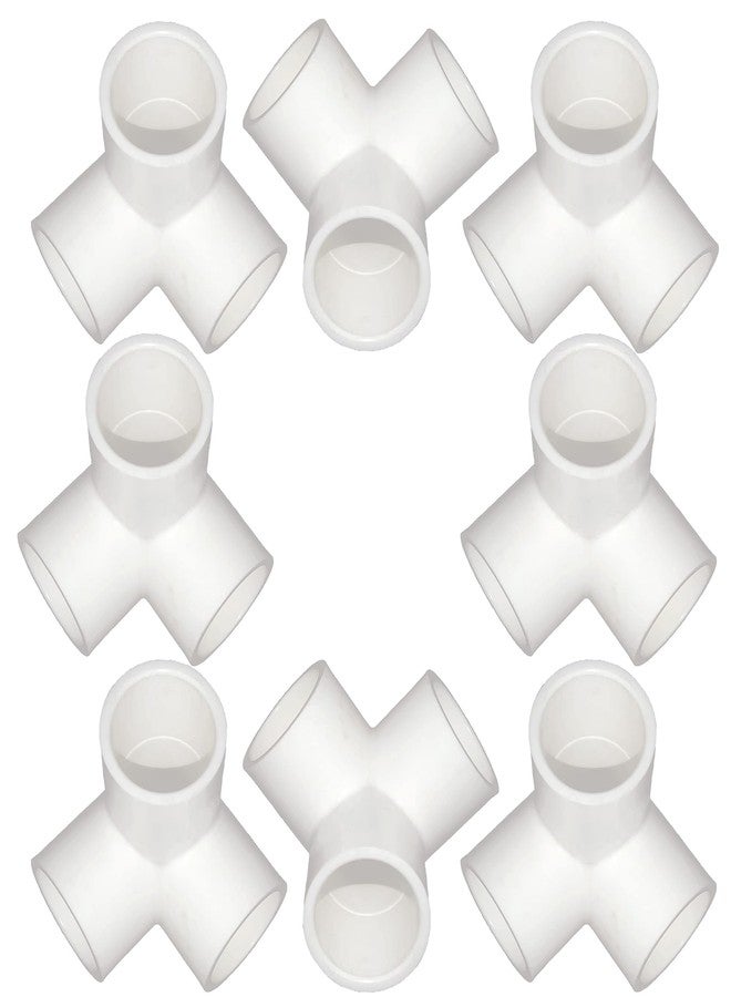 Aitchcy 33 mm PVC Elbow | 33 mm Three Way elbow for Pvc Pipes Having Outer Diameter of 32mm or 33mm | PVC Pipe Joint | PVC Connector for Furnitures & Structures (33mm 3 Way 8 Pc) - Image 1